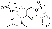 4s-4.alpha.,5.alpha.,6.alpha.(s*)-6-1,2-雙(乙?；趸?乙基四氫-4-(甲基磺酰基)氧基甲基-5-(苯基甲氧基)-2H-1,3-噁嗪-2-酮結(jié)構(gòu)式_1637-07-6結(jié)構(gòu)式