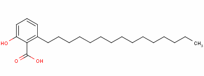 Ginkgolic acid 15:0 Structure,16611-84-0Structure