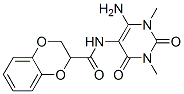 n-(6-氨基-1,2,3,4-四氫-1,3-二甲基-2,4-二氧代-5-嘧啶)-2,3-二氫-1,4-苯并二噁英-2-羧酰胺結(jié)構(gòu)式_166115-66-8結(jié)構(gòu)式