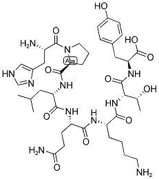 L-histidyl-l-prolyl-l-leucyl-l-glutaminyl-l-lysyl-l-threonyl-l-tyrosine Structure,167095-71-8Structure