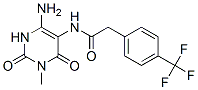  n-(4-氨基-1,2,3,6-四氫-1-甲基-2,6-二氧代-5-嘧啶)-4-(三氟甲基)-苯乙酰胺結(jié)構(gòu)式_167299-45-8結(jié)構(gòu)式