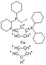 (R)-1-[(S)-2-( Dicyclohexylphosphino) ferrocenyl]ethyldicyclohexylphosphino Structure,167416-28-6Structure