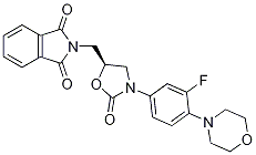 (R)-[N-3-(3-氟-4-嗎啉基)苯基-2-氧代-5-噁唑烷基]甲基鄰苯二甲酰亞胺結(jié)構(gòu)式_168828-89-5結(jié)構(gòu)式