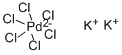 Dipotassium hexachloropalladate Structure,16919-73-6Structure