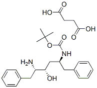 [2S,3S,5S]-2-Amino-3-hydroxy-5-tert-butyloxycarbonylamino-1,6-diphenylhexane succinate salt Structure,169870-02-4Structure