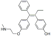 4-[(1E)-1-{4-[2-(甲基氨基)乙氧基]苯基}-1-苯基-1-丁烯-2-基]苯酚結(jié)構(gòu)式_170171-12-7結(jié)構(gòu)式