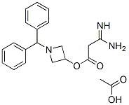 3-Amino-3-iminopropanoic acid 1-(diphenylmethyl)-3-azetidinyl ester acetate Structure,170749-59-4Structure