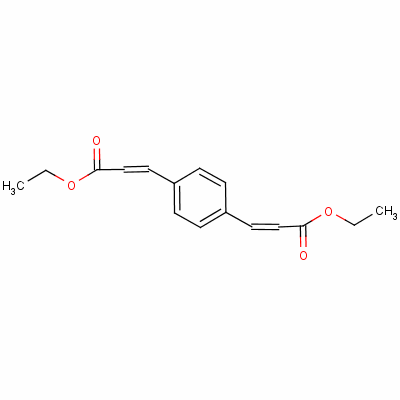 1,4-Phenylenediacrylic acid diethyl ester Structure,17088-28-7Structure