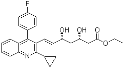 [R-(R*,S*)]-3,5-二羥基-7-[2-環(huán)丙基-4-(4-氟苯基)-3-喹啉]-6-庚酸乙酯結(jié)構(gòu)式_172336-33-3結(jié)構(gòu)式