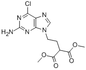 Dimethyl[2-(2-amino-6-chloro-9h-purin-9-yl)ethyl] malonate Structure,172529-93-0Structure