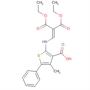 Ethyl n-[3-carboxy-4-methyl-5-phenyl-2-thienyl]aminomethylenemalonate Structure,174072-77-6Structure