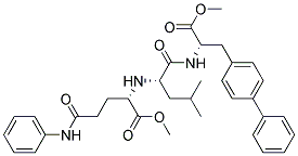 (s)-(9ci)-3-[1,1-聯(lián)苯]-4-基-n-[n-[1-(甲氧基羰基)-4-氧代-4-(苯基氨基)丁基]-l-亮氨酰]-L-丙氨酸甲酯結構式_175422-85-2結構式