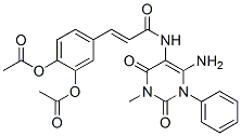 n-(6-氨基-1,2,3,4-四氫-3-甲基-2,4-二氧代-1-苯基-5-嘧啶)-3-[3,4-雙(乙酰基氧基)苯基]-2-丙酰胺結(jié)構(gòu)式_176379-27-4結(jié)構(gòu)式