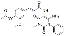 3-[4-(乙?；趸?-3-甲氧基苯基]-n-(6-氨基-1,2,3,4-四氫-3-甲基-2,4-二氧代-1-苯基-5-嘧啶)-2-丙酰胺結(jié)構(gòu)式_176379-28-5結(jié)構(gòu)式