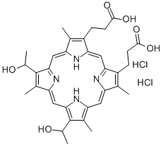 Hematoporphyrin Dihydrochloride Structure,17696-69-4Structure