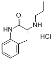 Propitocaine hydrochloride Structure,1786-81-8Structure