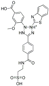 2-苯并噻唑-3-(4-羧基-2-甲氧基苯基)-5-[4-(2-硫乙基氨基甲酰)苯基]-2H-四唑啉結(jié)構(gòu)式_178925-54-7結(jié)構(gòu)式