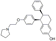 (5R,6S)-5,6,7,8-Tetrahydro-6-phenyl-5-(4-(2-(1-pyrrolidinyl)ethoxy)phenyl)-2-naphthalenol; Lasofoxifene free base Structure,180916-16-9Structure