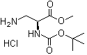 (S)-methyl3-amino-2-((tert-butoxycarbonyl)amino)propanoatehydrochloride Structure,181228-33-1Structure