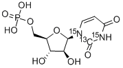 1-(5-O-phosphonopentofuranosyl)-2,4(1h,3h)-pyrimidinedione Structure,18354-06-8Structure