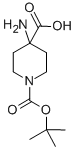 4-Amino-1-Boc-piperidine-4-carboxylic acid Structure,183673-71-4Structure