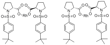 Tetrakis[1-[(4-tert-butylphenyl)sulfonyl]-(2R)-pyrrolidinecarboxylate]dirhodium(II) Structure,183800-15-9Structure