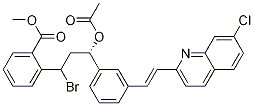 2-[(3S)-3-(乙?；趸?-1-溴-3-[3-[(1e)-2-(7-氯-2-喹啉)乙烯]苯基]丙基]-苯甲酸甲酯結(jié)構(gòu)式_184763-69-7結(jié)構(gòu)式