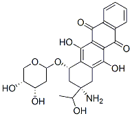 (3S)-3-氨基-5,12-二羥基-3-[(1R)-1-羥基乙基]-6,11-二氧代-1,2,3,4,6,11-六氫-1-并四苯基2-脫氧-beta-D-蘇-吡喃戊糖苷結(jié)構(gòu)式_186353-53-7結(jié)構(gòu)式