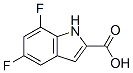 5,7-Difluoroindole-2-carboxylic acid Structure,186432-20-2Structure