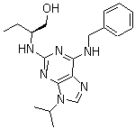 (2S)-2-[[9-(1-甲基乙基)-6-[(苯甲基)氨基]-9H-嘌呤-2-基]氨基]-1-丁醇結(jié)構(gòu)式_186692-45-5結(jié)構(gòu)式