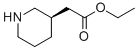 (R)-piperidin-3-yl-acetic acid ethyl ester Structure,188883-57-0Structure