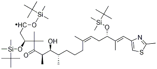 (3S,6R,7S,8S,12Z,15S,16E)-1,3,15-三-{[叔-丁基(二甲基)硅烷基]氧基}-7-羥基-4,4,6,8,12,16-六甲基-17-(2-甲基-1,3-噻唑-4-基)十七烷基-12,16-二烯-5-酮結構式_193146-49-5結構式