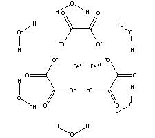 草酸鐵六水結(jié)構(gòu)式_19469-07-9結(jié)構(gòu)式