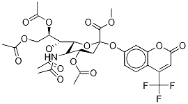 4-Trifluoromethylumbelliferyl tetra-o-acetylated alpha-d-n-acetylneuraminate methyl ester Structure,195210-09-4Structure