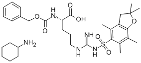 Z-Arg(Pbf)-OH cyclohexylammonium salt Structure,200190-89-2Structure