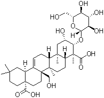 2β,27-dihydroxy-3β-(β-d-glucopyranosyloxy)oleana-12-ene-23,28-dioic acid Structure,20183-47-5Structure