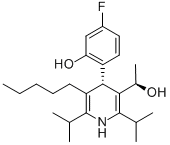 (αR,4S)-rel-4-(4-氟-2-羥基苯基)-α-甲基-2,6-雙(1-甲基乙基)-5-戊基-3-吡啶甲醇結(jié)構(gòu)式_202917-16-6結(jié)構(gòu)式