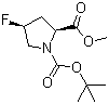 N-(tert-butoxycarbonyl)-(2s,4s)-4-fluoroproline methyl ester Structure,203866-16-4Structure