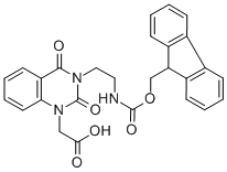 [3-(2-{[(9H-fluoren-9-ylmethoxy)carbonyl]amino}ethyl)-2,4-dioxo-3,4-dihydro-1(2h)-quinazolinyl]acetic acid Structure,204322-92-9Structure