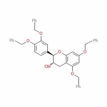 (2R,3s)-5,7-bis(benzyloxy)-2-[3,4-bis(benzyloxy)phenyl]-3-chromanol Structure,20728-73-8Structure