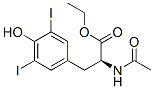 L-Tyrosine, N-acetyl-3,5-diiodo-, ethyl ester Structure,21959-36-4Structure