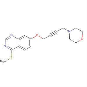 4-Methylsulphanyl-7-(4-morpholinobut-2-yn-1-yloxy)quinazoline Structure,220896-44-6Structure