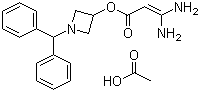 1-Diphenylmethylazetidin-3-yl 3,3-diaminoacrylate acetate Structure,221906-67-8Structure