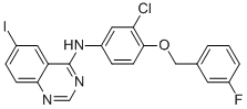 N-[3-Chloro-4-(3-fluorobenzyloxy)phenyl]-6-iodoquinazolin-4-amine Structure,231278-20-9Structure