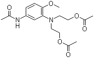 3-(N,N-Diacetoxyethyl)amino-4-methoxyacetanilide Structure,23128-51-0Structure