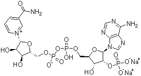 Nicotinamide adenine dinucleotide phosphate disodium salt Structure,24292-60-2Structure