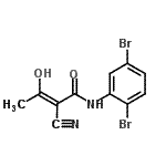 (2Z)-2-氰基-N-(2,5-二溴苯基)-3-羥基-2-丁烯酰胺結(jié)構(gòu)式_244240-24-2結(jié)構(gòu)式