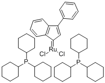 (3-Phenyl-1H-inden-1-ylidene)bis(tricyclohexylphosphine)ruthenium(IV) Dichloride Tetrahydrofuran Add Structure,250220-36-1Structure