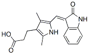 5-[(1,2-Dihydro-2-oxo-3h-indol-3-ylidene)methyl]-2,4-dimethyl-1h-pyrrole-3-propanoic acid Structure,252916-29-3Structure