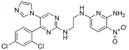 N6-[2-[[4-(2,4-二氯苯基)-5-(1H-咪唑-1-基)-2-嘧啶基]氨基]乙基]-3-硝基-2,6-二氨基吡啶結(jié)構(gòu)式_252935-94-7結(jié)構(gòu)式